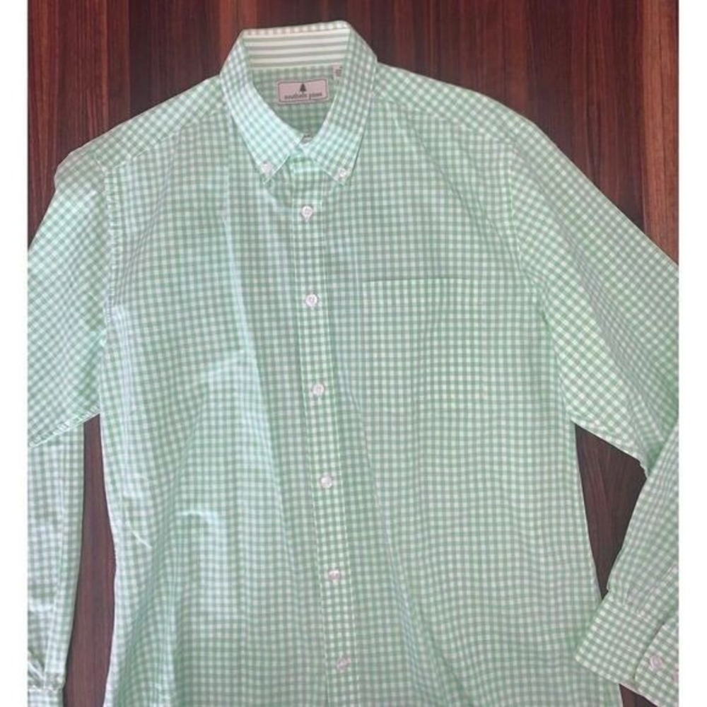 Southern Pines Mens Button Down Shirt Size M